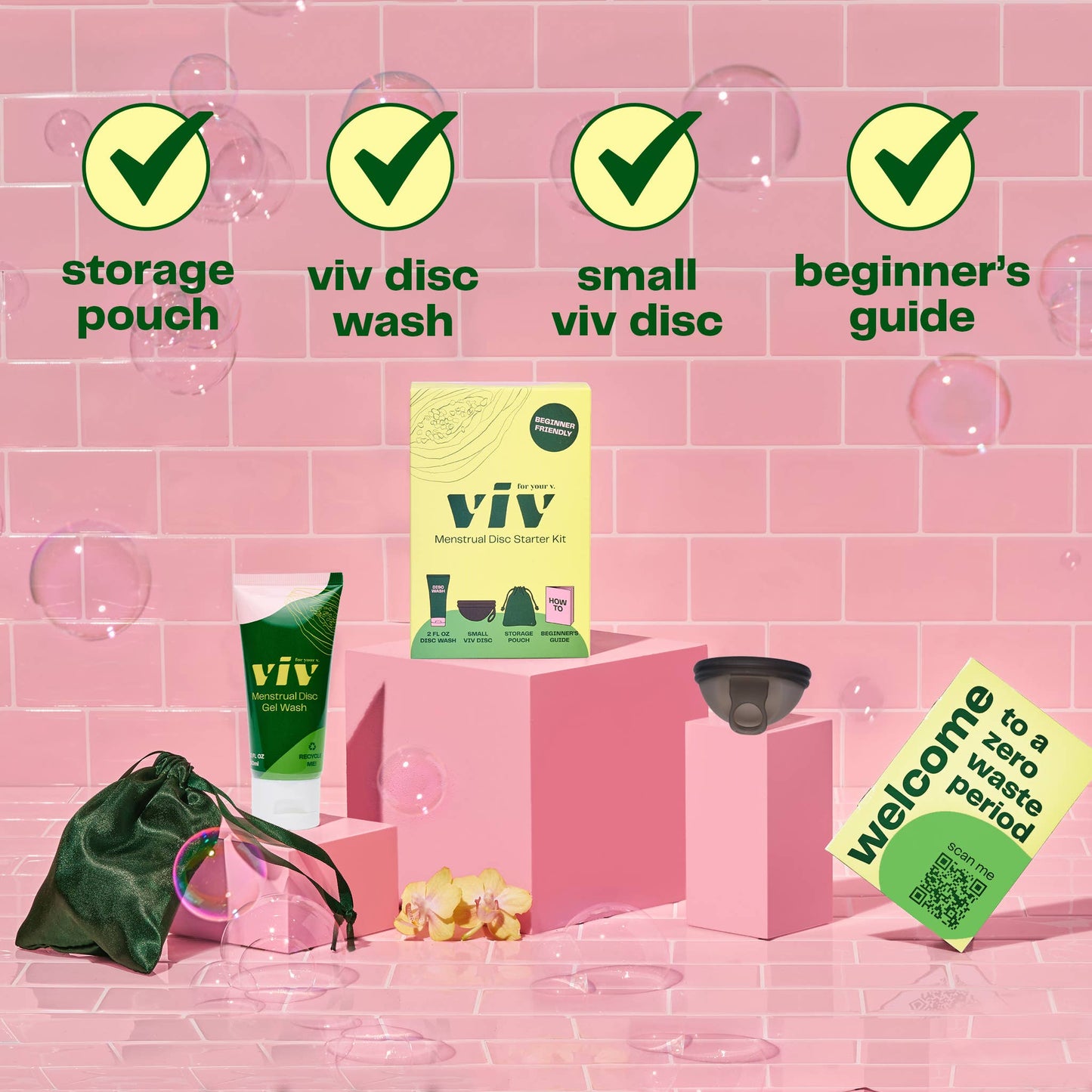 Viv Menstrual Disc Starter Kit - Beginner Period Disc Bundle